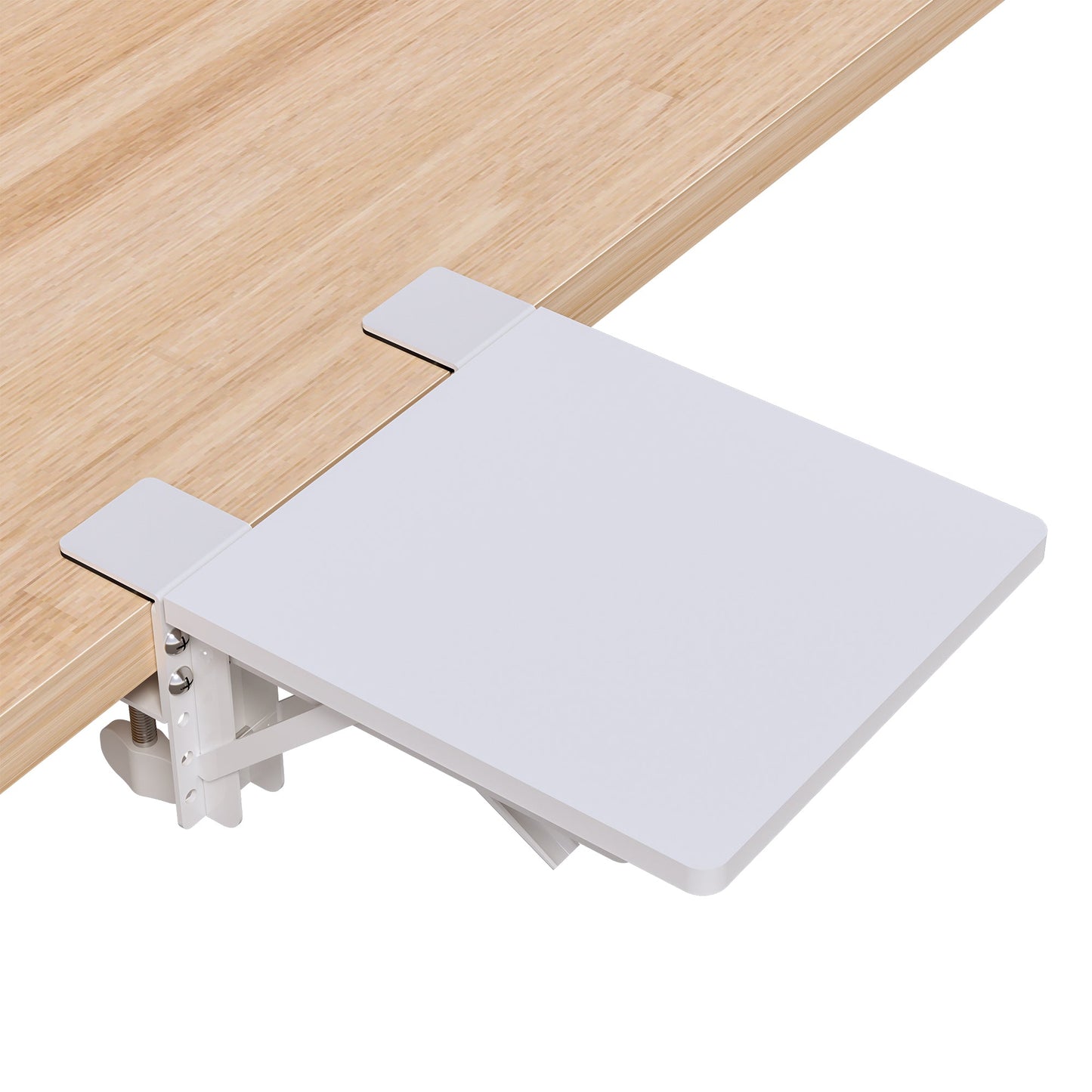 BONTEC Ergonomics Desk Extender Tray, 24cm*23cm Table Mount Arm Wrist Rest Shelf