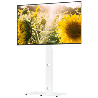 BONTEC TV Floor Stand for 30-70 Inch LED LCD OLED Flat Curved TVs, Height Adjustable Tall Swivel Standing TV Stand, Universal Freestanding Floor Standing TV Stand Base up to 40kg, Max VESA 600x400mm