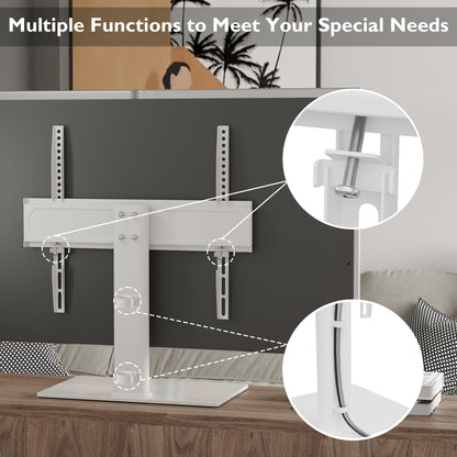BONTEC Universal Table Top Pedestal TV Stand with Bracket for 26”-55” LCD/LED/Plasma TVs