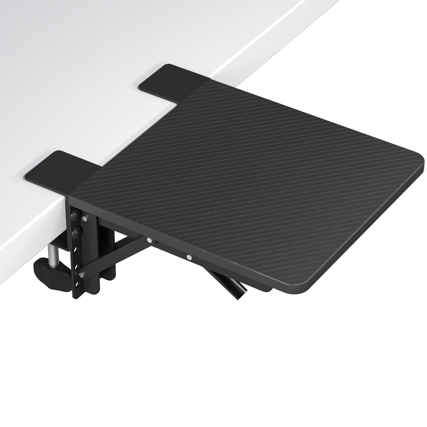 BONTEC Ergonomics Desk Extender Tray, 24cm*23cm Table Mount Arm Wrist Rest Shelf