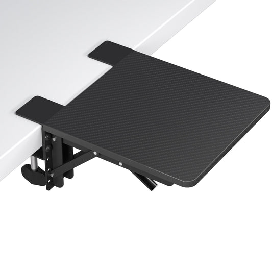 BONTEC Ergonomics Desk Extender Tray, 24cm*23cm Table Mount Arm Wrist Rest Shelf