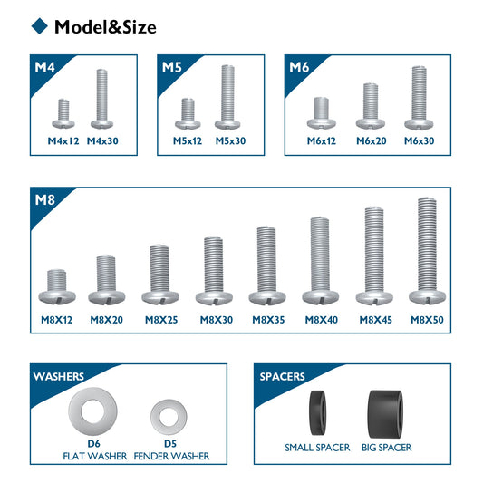 BONTEC Universal TV Mounting Hardware Kit Compatible with Most TVs Up to 80 inch