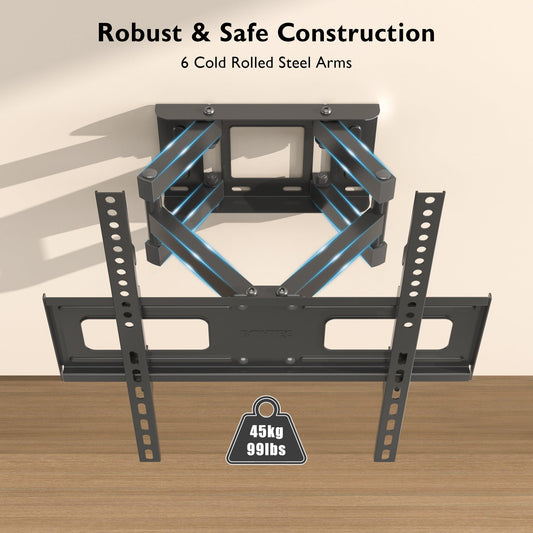 BONTEC TV Wall Mount for 23-70 Inch LED LCD Flat & Curved TVs