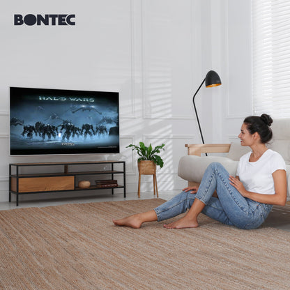 BONTEC TV Wall Bracket for 23–70 Inch LED LCD OLED Screens, Full Motion Double Arm TV Wall Mount Swivels Tilts Extends up to 380mm, Holds 45kg, Max VESA 400x400mm, Includes Spirit Level