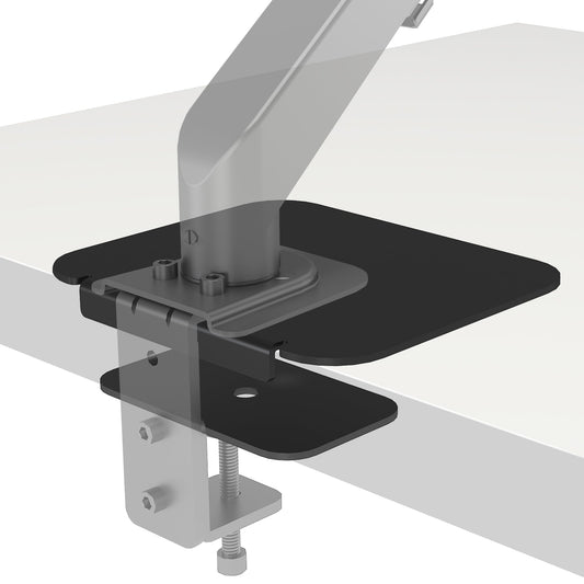 BONTEC Steel Monitor Bracket Reinforcement Plate with anti-slip pads, black